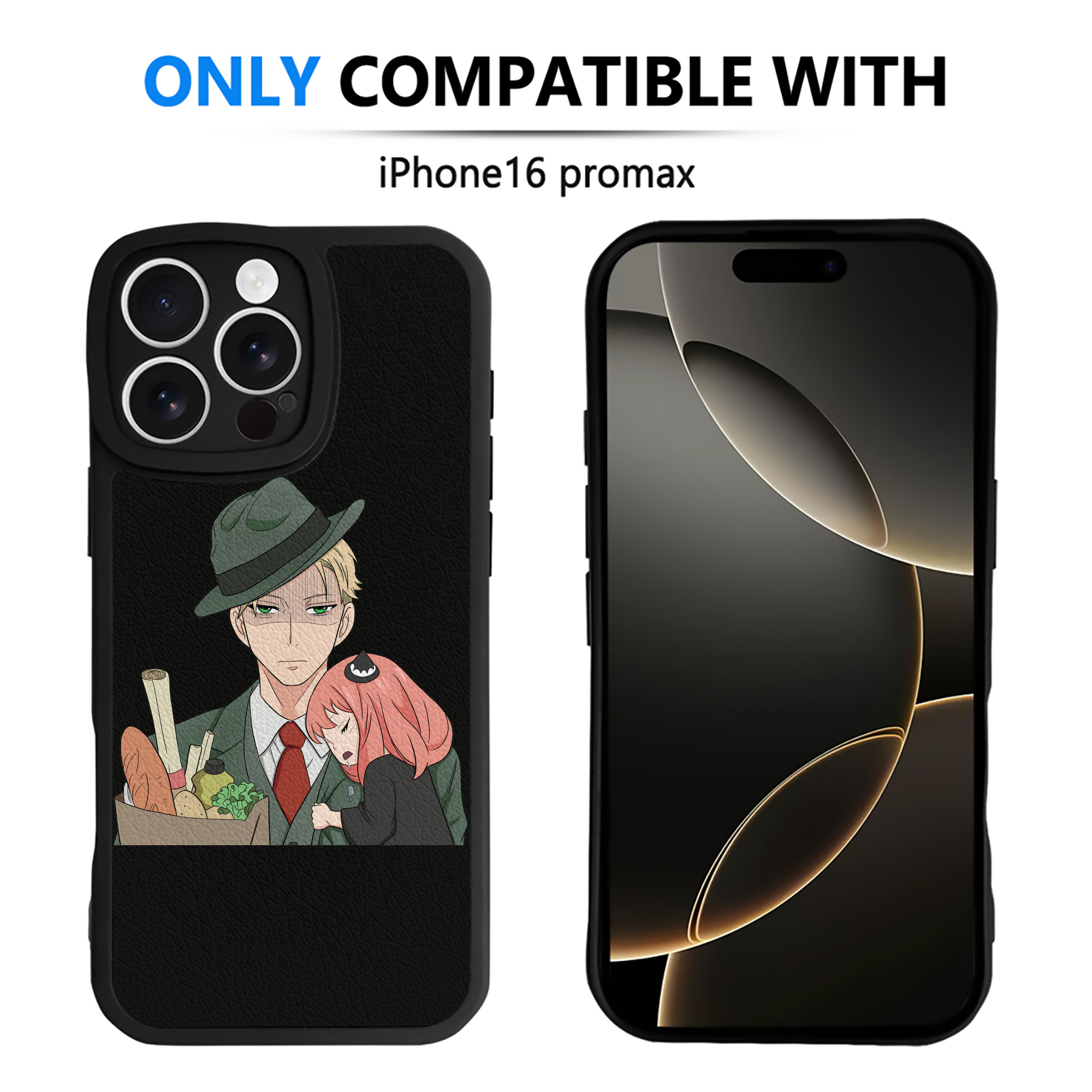 （画像用） SPY×FAMILY间谍家家酒 【iPhone 16シリーズ対応】シリコンスマホケース（レザー調） 材質：シリコン